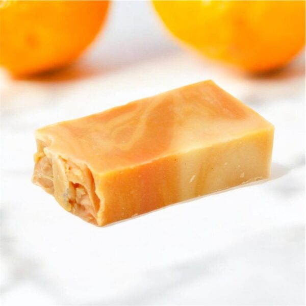 Handmade Olive Oil Soap slice – Orange