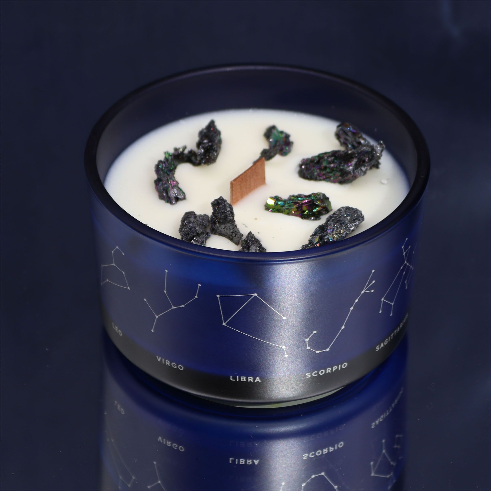 Zodiac Crystal Candle with Gemstone Bracelet - - Image 4