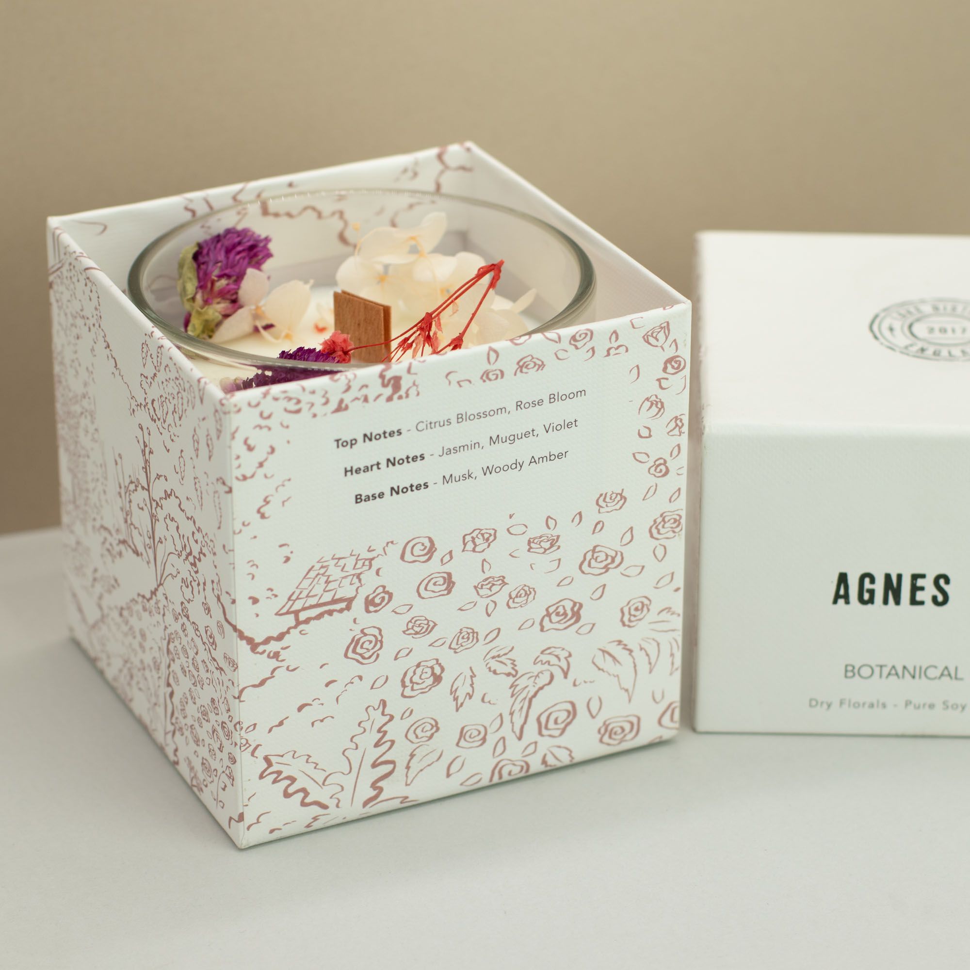 Agnes + Cat Botanical Soy Wax Candle - Roses of Sawrey - Image 5