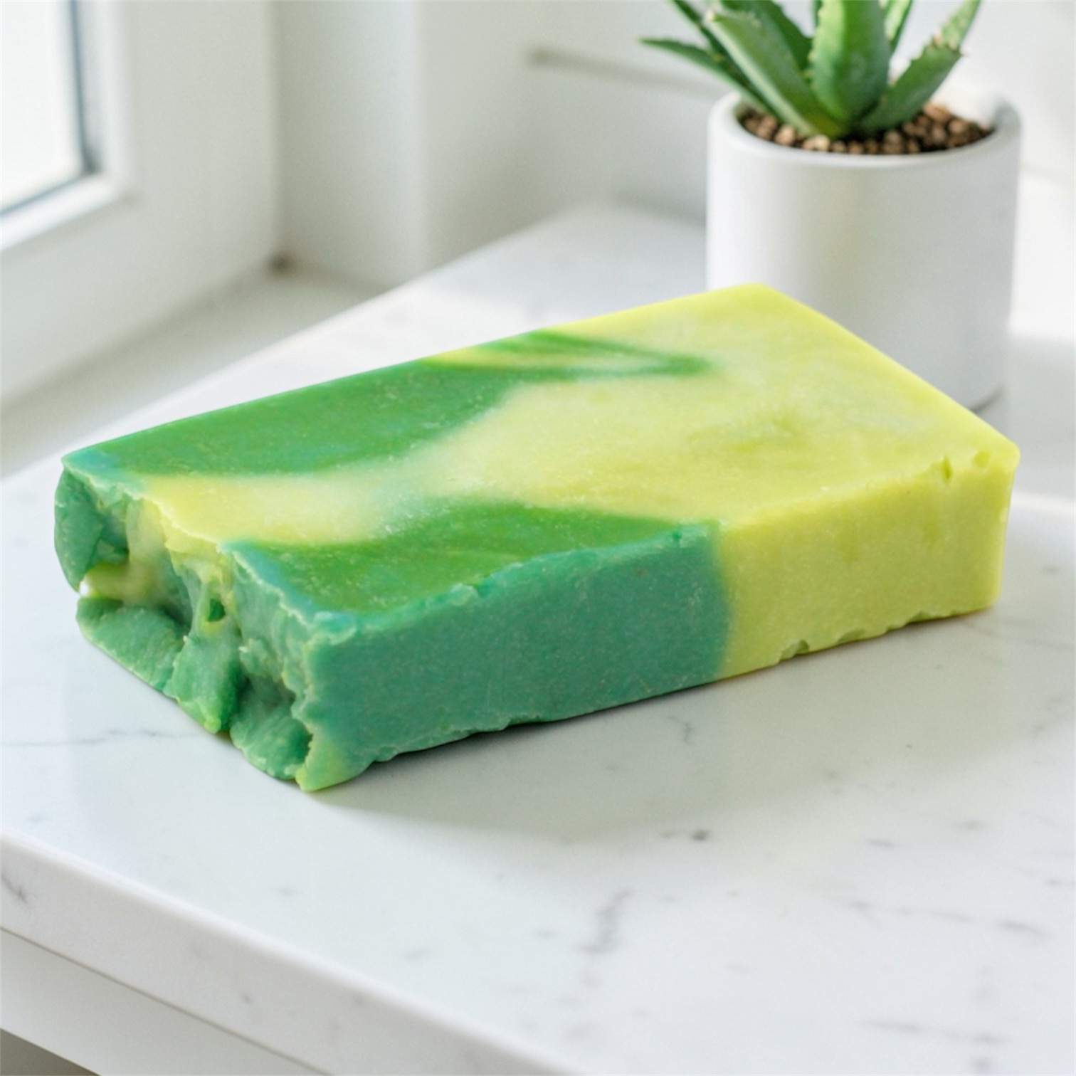 Aloe Vera - Olive Oil Soap Slice -