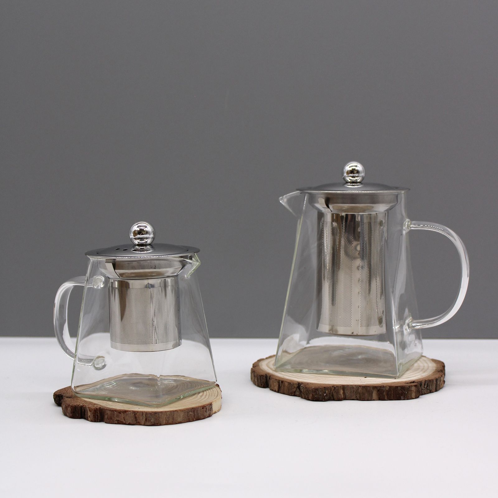 Glass Infuser Teapot - Tower Shape - 350ml - Image 4