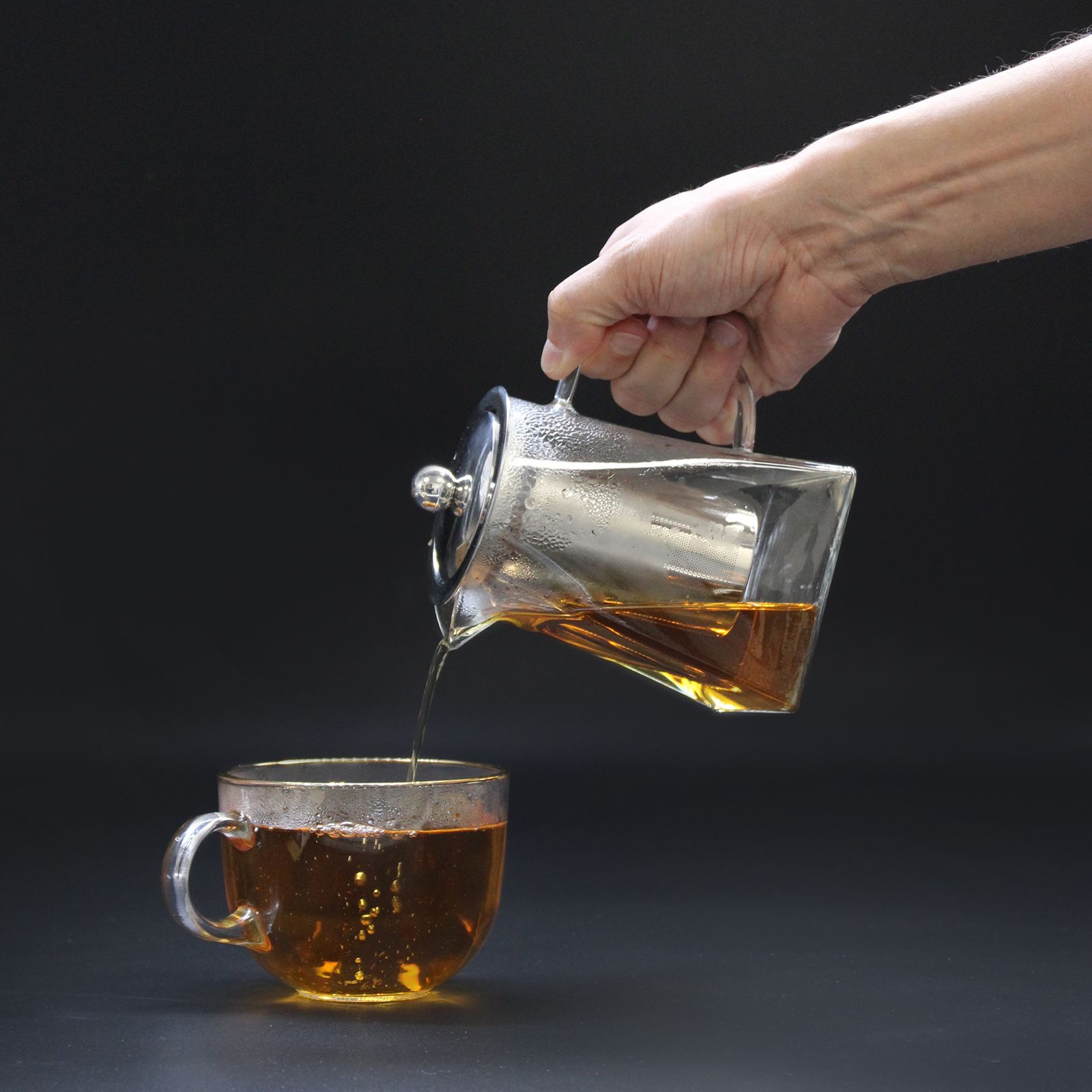 Glass Infuser Teapot - Tower Shape - 350ml - Image 2